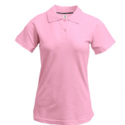 Женская розовая футболка-поло