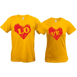 Парные футболки Love 2