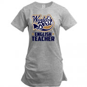 Подовжена футболка Кращий вчитель англійської мови