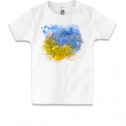 Дитяча футболка зі стилізованим малюнком Ukraine