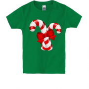 Детская футболка с рождественскими конфетами