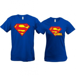 Парні футболки Superman & Supergirl