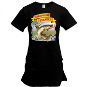 Подовжена футболка зі щукою "Кращий рибалка"