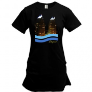 Подовжена футболка Dnipro з "башнями"