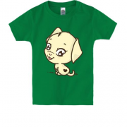 Детская футболка Собачка с сердечком