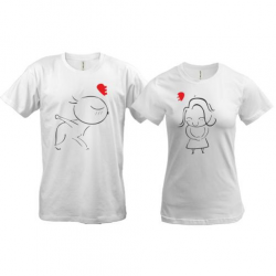 Подвійні футболки "Хлопчик і дівчинка"