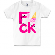 Детская футболка F_ck Ice Cream (pink)