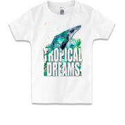 Дитяча футболка Tropical dreams з китом