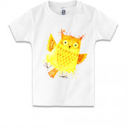 Детская футболка с жёлтой совой