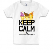 Детская футболка с зайчиками Keep calm & dont eat after 6 pm