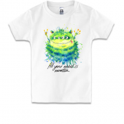 Детская футболка с монстром 4 глаза "all you need is monster"