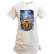 Подовжена футболка з тигром "Enjoy the universe" (2)