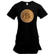 Подовжена футболка Біткоін (Bitcoin)