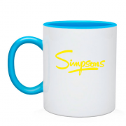 Чашка с надписью Симпсоны