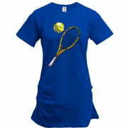 Подовжена футболка Тенісна ракетка і м'яч