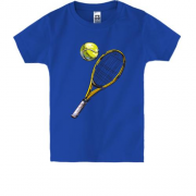 Детская футболка Теннисная ракетка и мяч