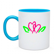 Чашка Квіти з сердець