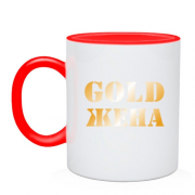 Чашка Gold Жена