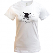 Женская футболка с кошкой