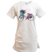 Туника с велосипедом и цветами