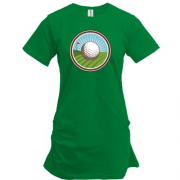 Подовжена футболка з м'ячем для гольфу