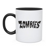 Чашка  с надписью Zombies