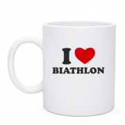 Чашка Я люблю Биатлон — I love Biathlon