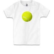 Детская футболка с  зеленым теннисным мячом