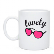 Чашка с розовыми очками Lovely