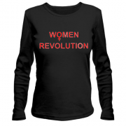 Лонгслів з написом "women revolution"