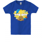 Детская футболка с семейкой Симпсонов