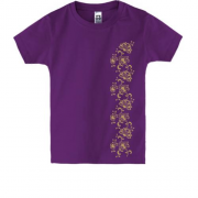 Детская футболка c цветочным орнаментом