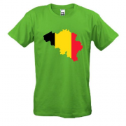 Футболка c картой-флагом Бельгии