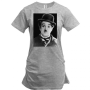 Подовжена футболка з Чарлі Чапліном