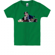 Дитяча футболка з Ганнібалом Лектером і черепом