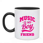 Чашка Music is my boyfriend