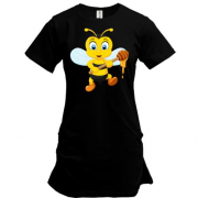 Подовжена футболка з бджолою і медом