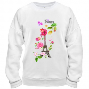 Свитшот с Эйфелевой башней и цветами "Paris"
