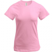 Женская розовая футболка "ALLAZY"