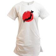 Подовжена футболка з символікою Японії