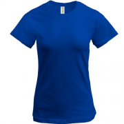 Женская синяя футболка 