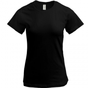 Женская черная футболка 