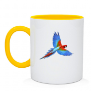 Чашка с попугаем