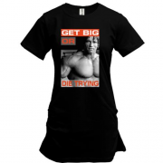 Подовжена футболка з Арні "Get big or die trying"