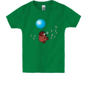 Детская футболка с советским Винни Пухом на шарике