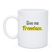 Чашка Give me freedom