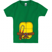 Детская футболка с черепашьим торсом (черепашки ниндзя)