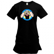 Подовжена футболка із зображенням моряка Попая