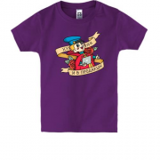 Детская футболка с надписью " и в продакшн"