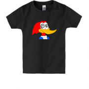 Детская футболка с гипнотическим дятлом Вуди